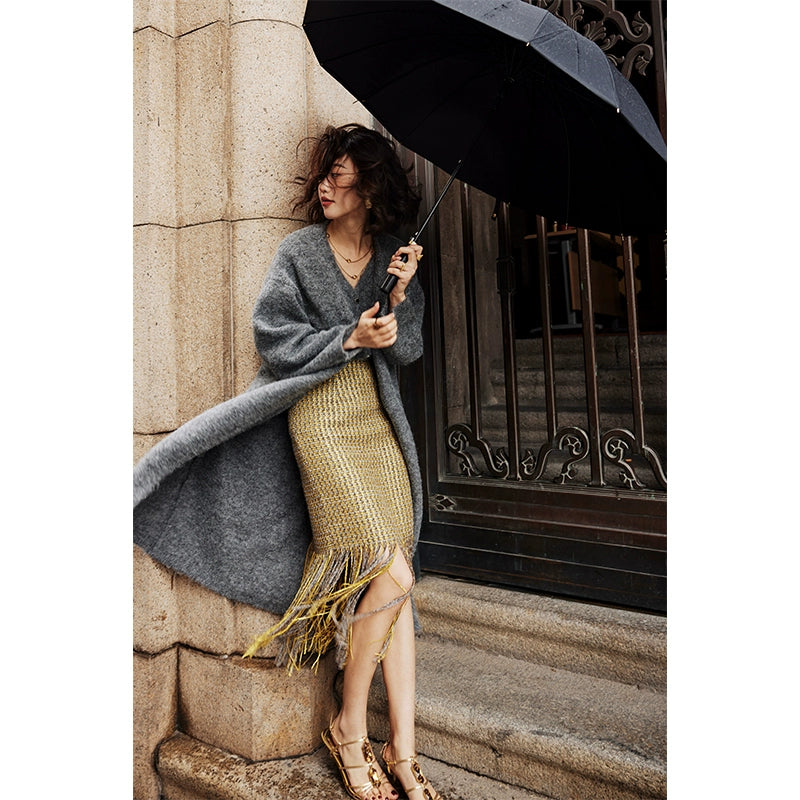 Long Knit Gown & Vest / ロングニットガウン＆ベスト