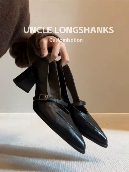 Pointed Toe Mary Jane Pumps / ポインテッドトゥメリージェーンパンプス