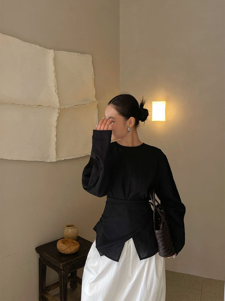 Drape Waist Top / ドレープウエストトップス