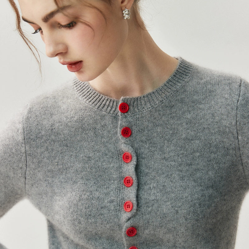 Cashmere Contrast Cardigan / カシミヤコントラストカーディガン