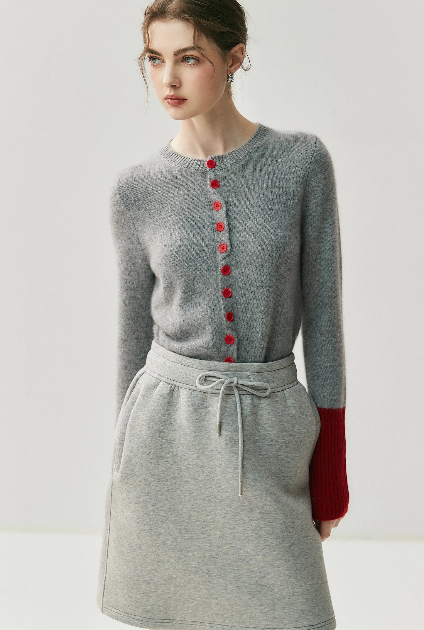 Cashmere Contrast Cardigan / カシミヤコントラストカーディガン