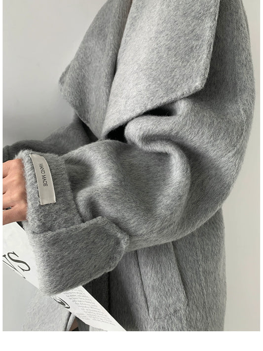 Wrap Wool Long Coat / ウールラップロングコート