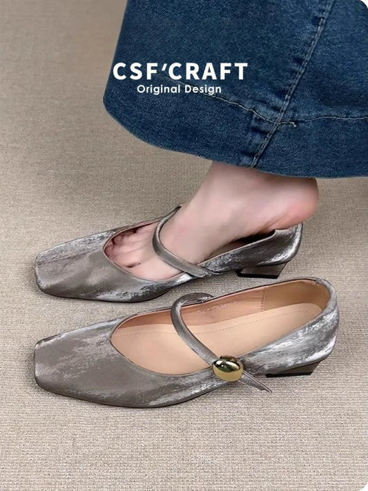 Champagne Mary Jane Pumps / シャンパン メリージェーンパンプス