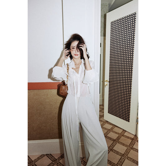 Pleated Wide Pants / プリーツワイドパンツ