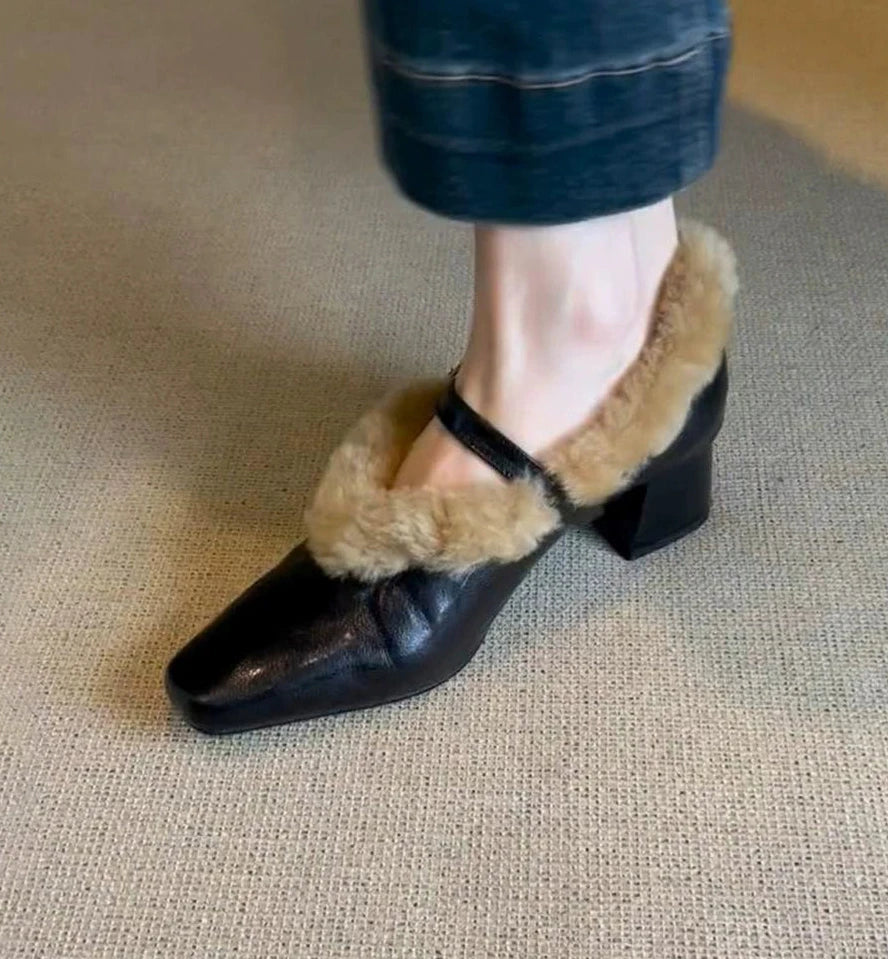 Fur Buckle Mary Jane / ファーバックルメリージェーン