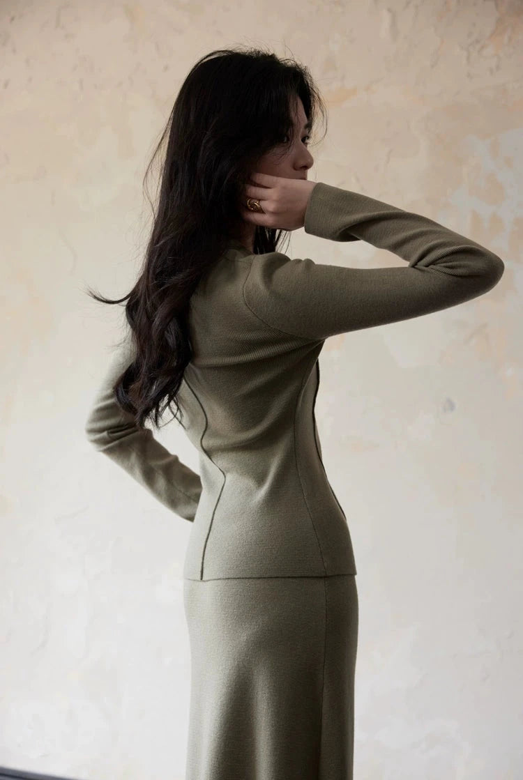 Wool Blend Knit Set Up / ウールブレンドニットセットアップ