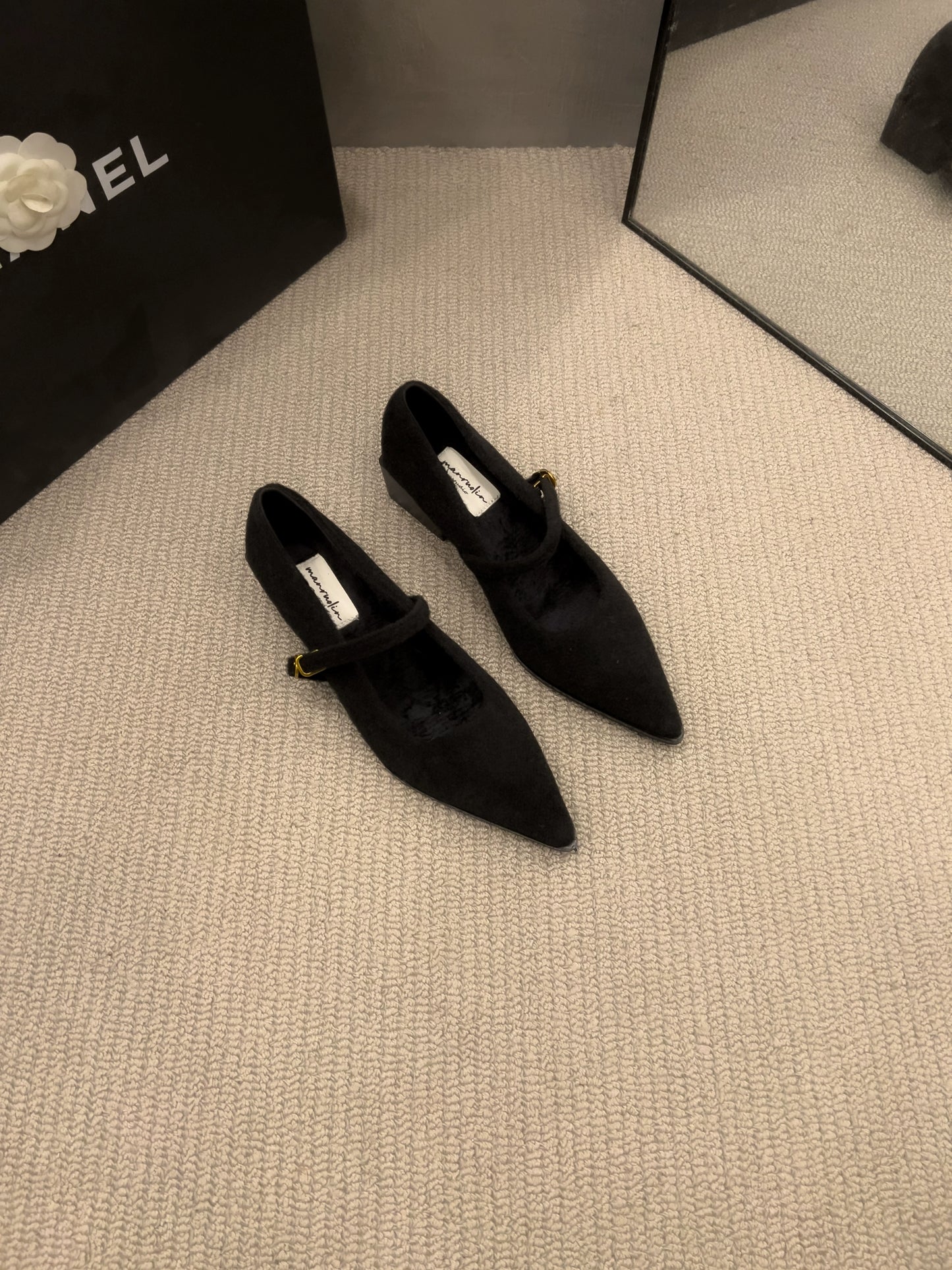 Wool-touch Mary Jane Pumps / ウールタッチメリージェーンパンプス