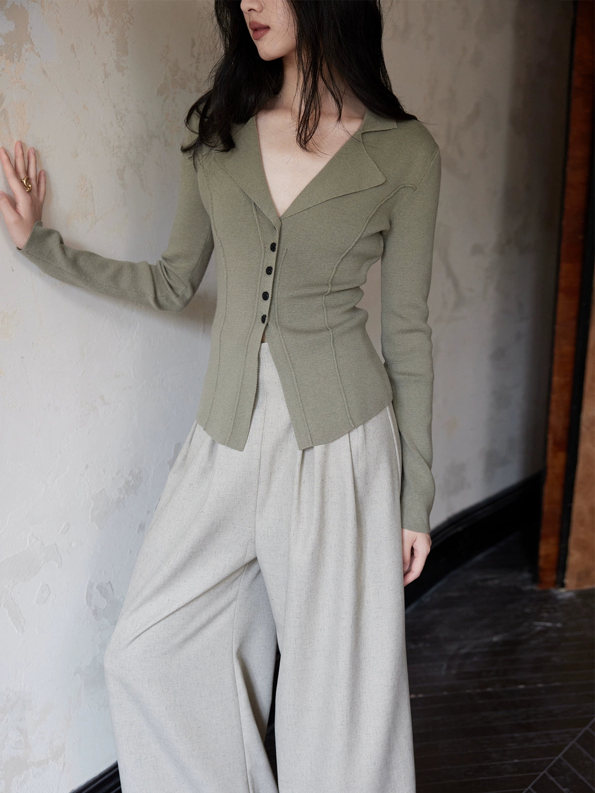 Wool Blend Knit Set Up / ウールブレンドニットセットアップ