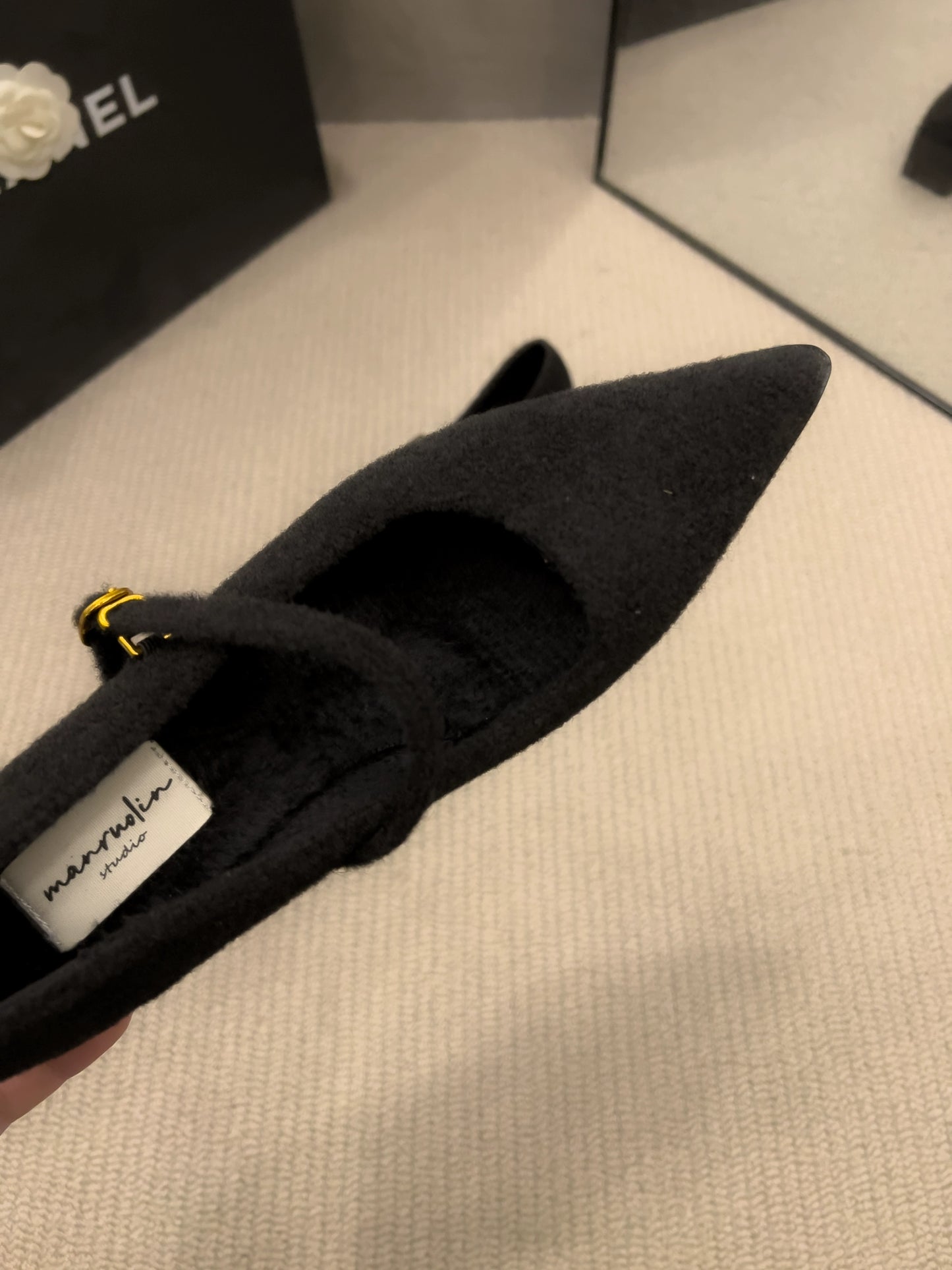 Wool-touch Mary Jane Pumps / ウールタッチメリージェーンパンプス