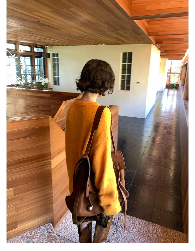 Alpaca Blend Henley Knit / アルパカブレンドヘンリーニット