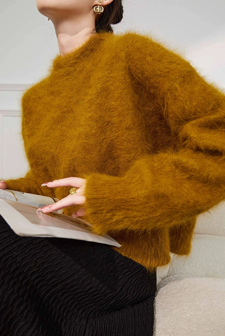 Mohair Touch Volume Knit / モヘアタッチボリュームニット