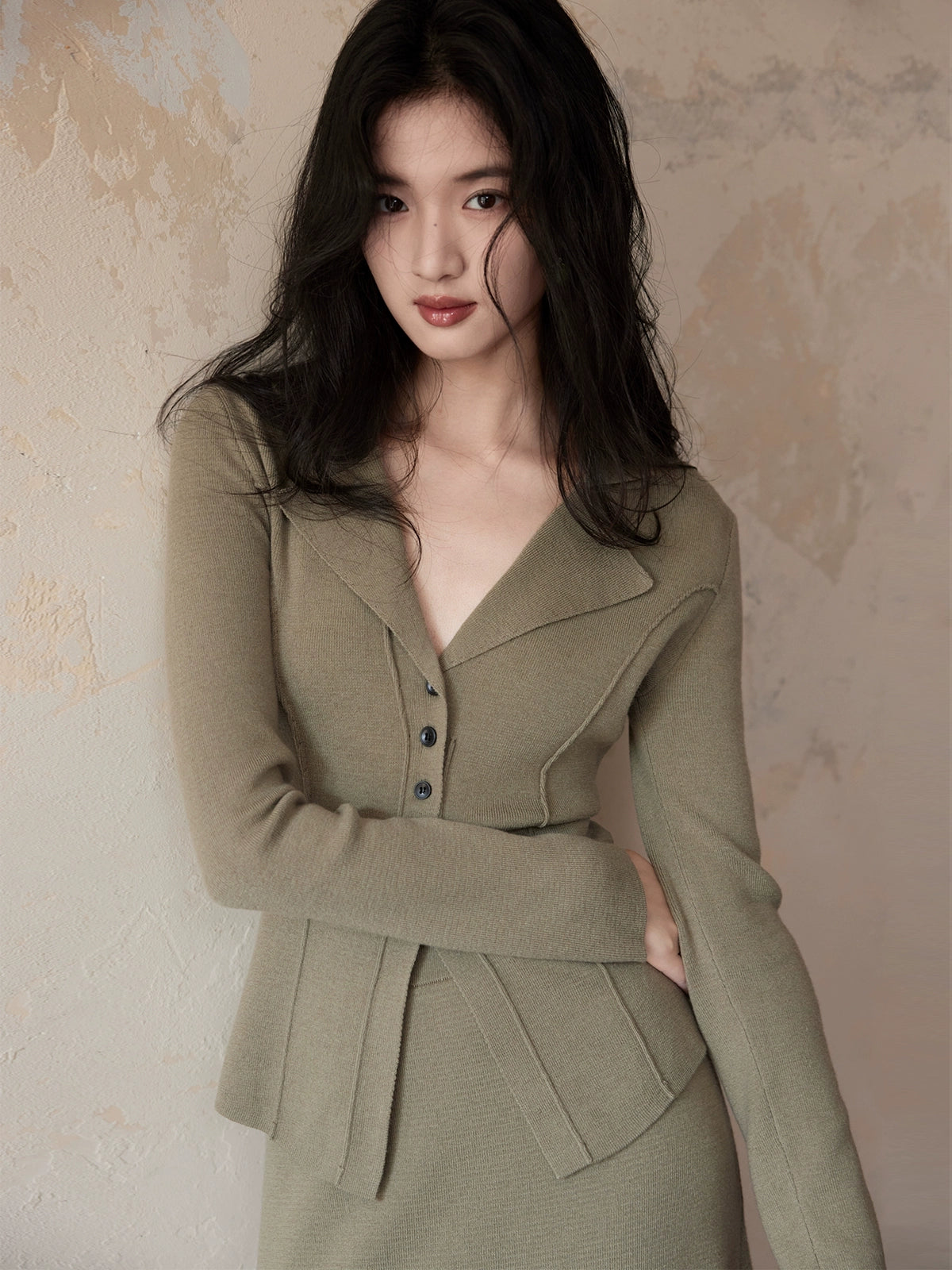 Wool Blend Knit Set Up / ウールブレンドニットセットアップ