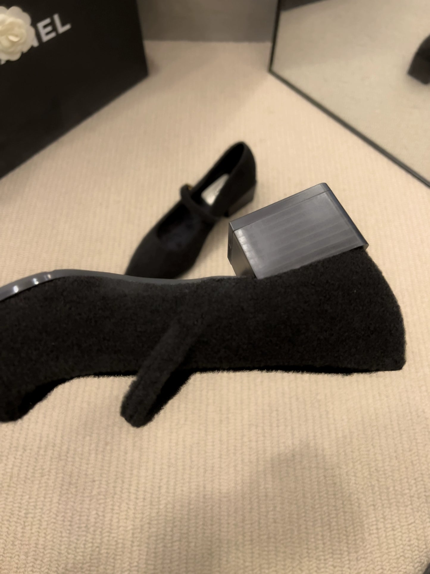 Wool-touch Mary Jane Pumps / ウールタッチメリージェーンパンプス