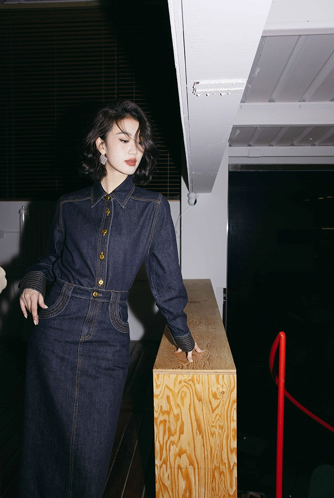 Denim Shirt & Skirt Set Styling / デニムシャツ＆スカートセットアップスタイリング