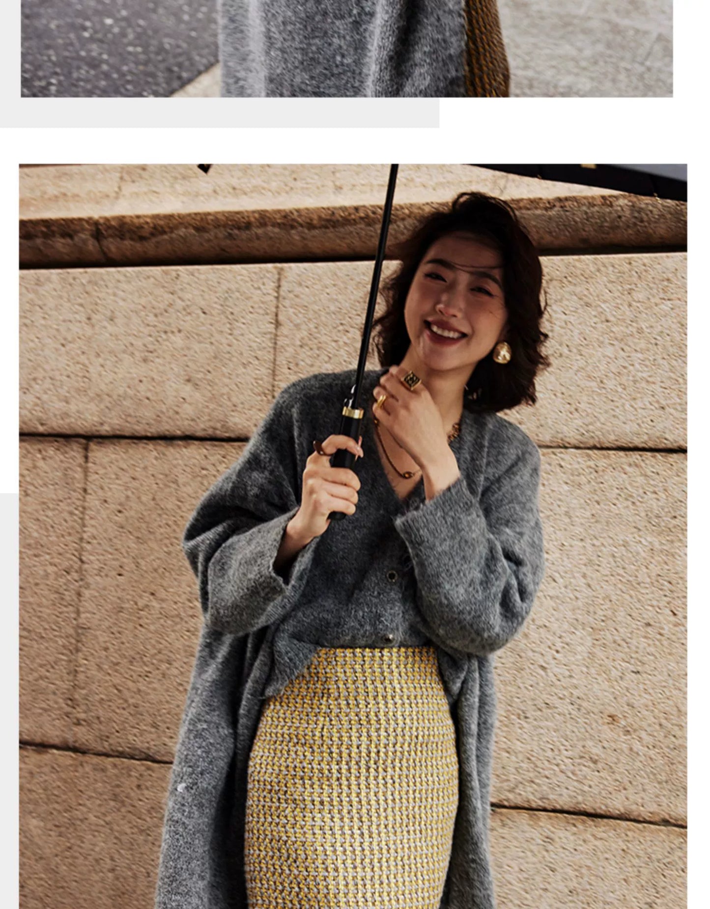 Long Knit Gown & Vest / ロングニットガウン＆ベスト