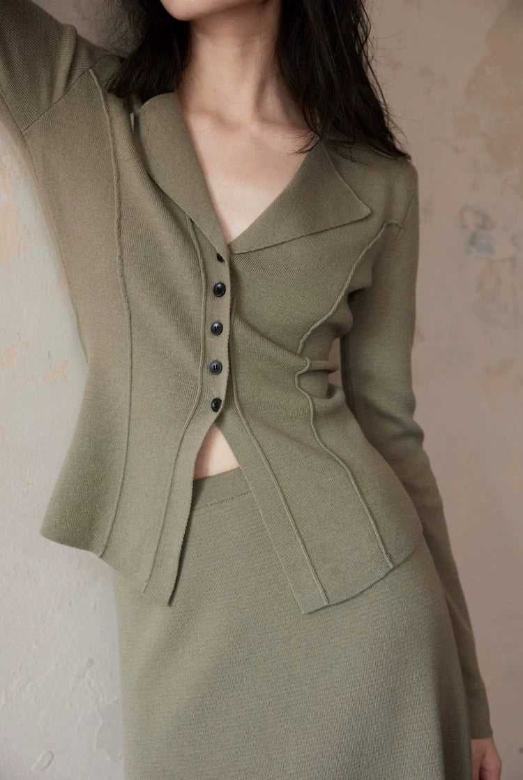 Wool Blend Knit Set Up / ウールブレンドニットセットアップ