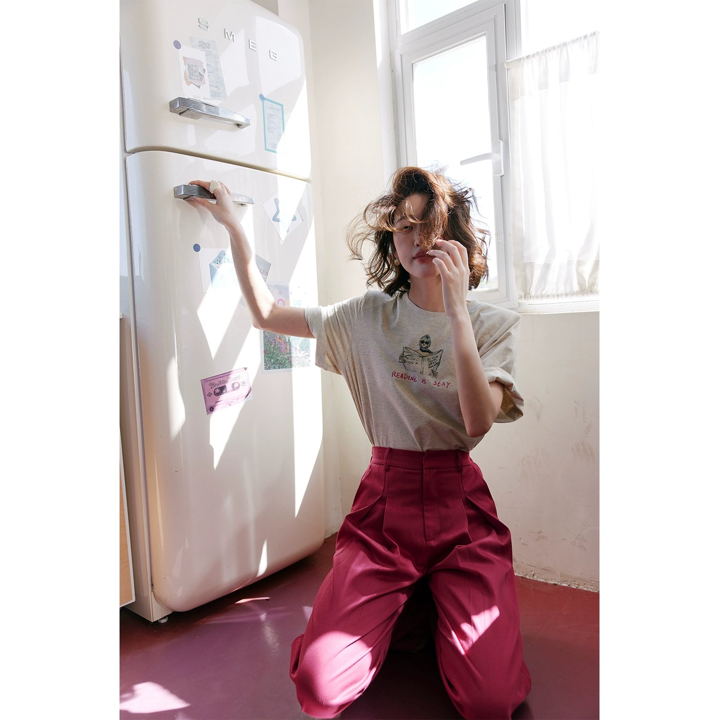 Deep Rose Straight Pants / ディープローズストレートパンツ