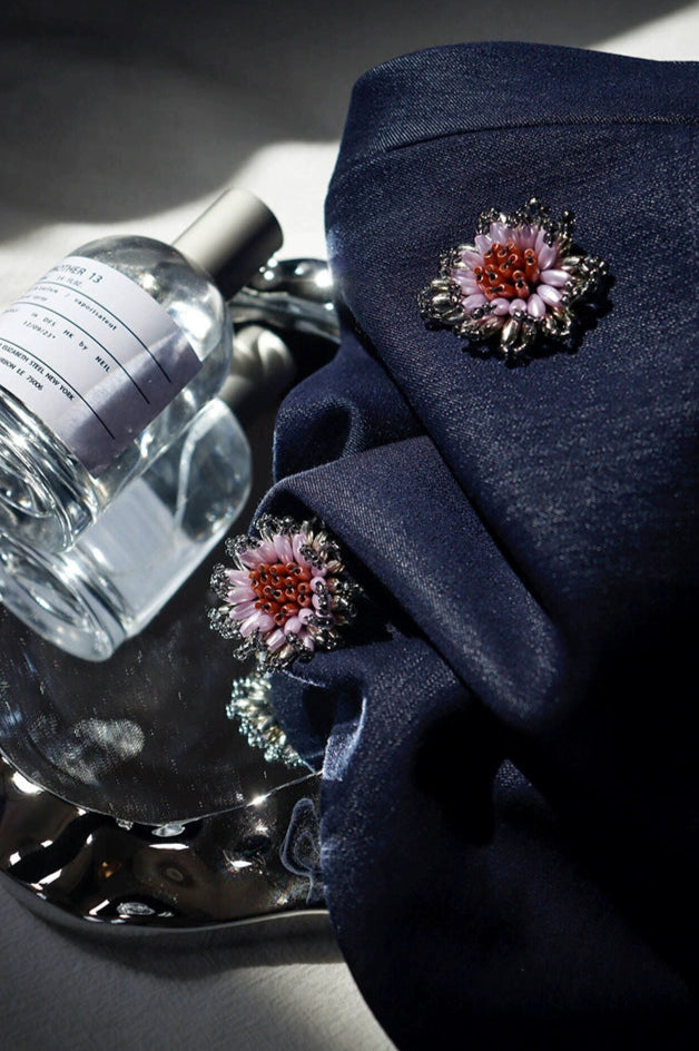 Beaded Denim Mini Skirt / ビーズデニムミニスカート