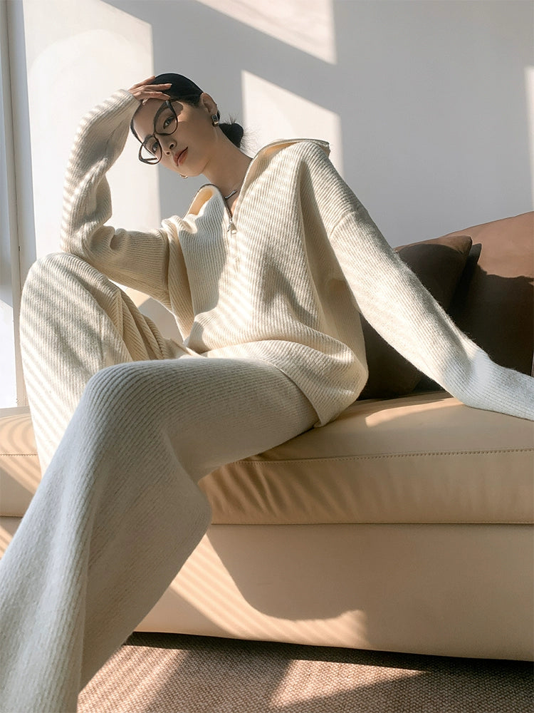 Ribbed Relax Zip Set / リブドリラックスジップセット