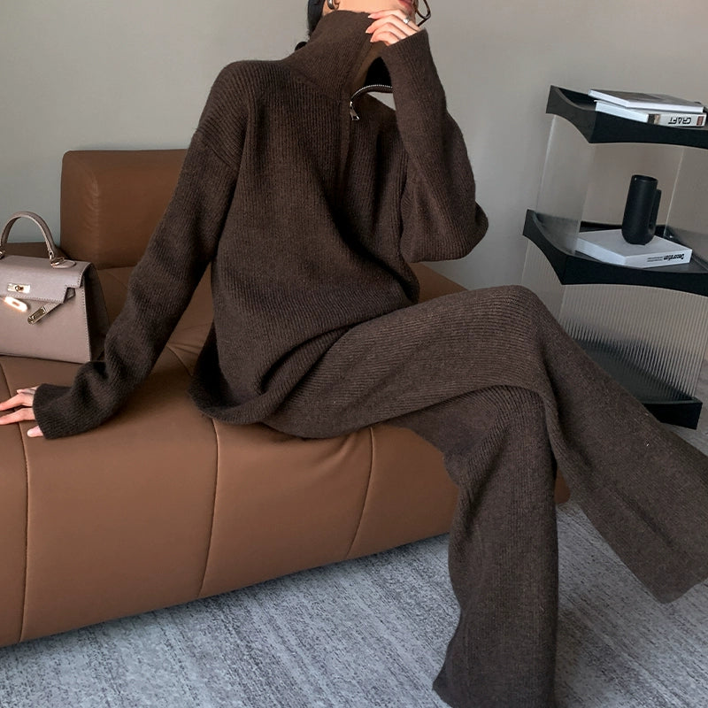 Ribbed Relax Zip Set / リブドリラックスジップセット