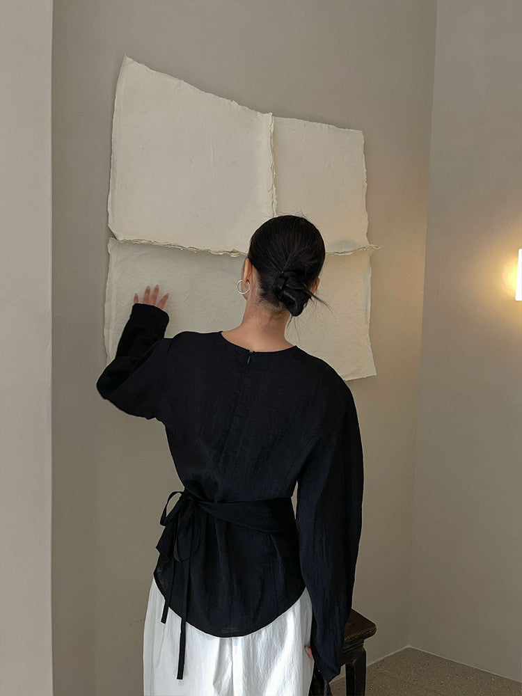 Drape Waist Top / ドレープウエストトップス