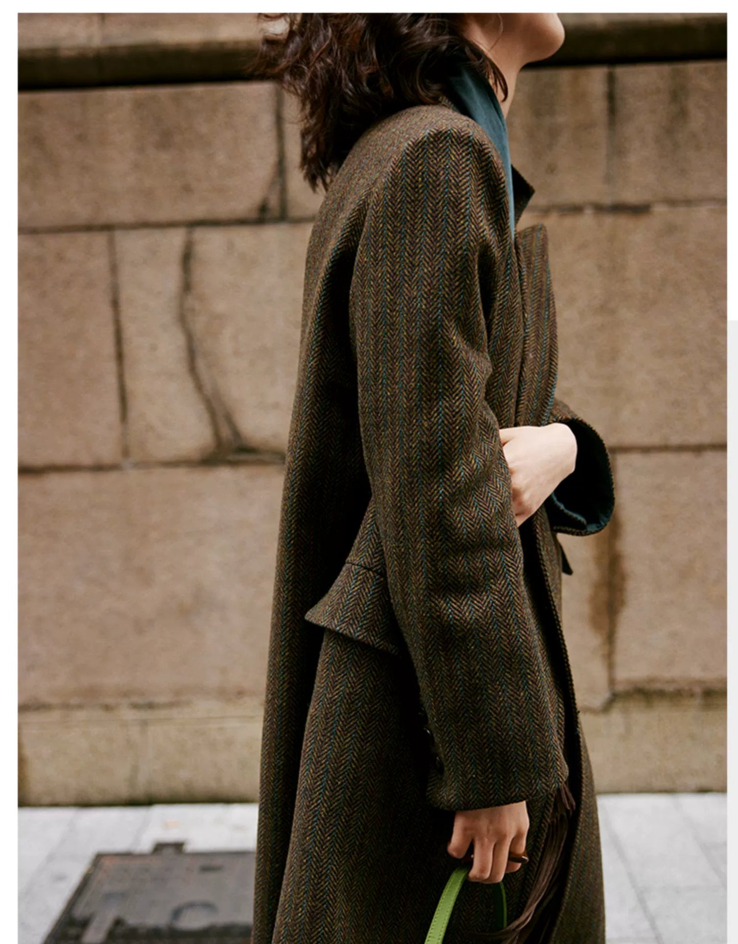 Classic Double-Breasted Wool Overcoat / クラシックダブルブレストウールコート
