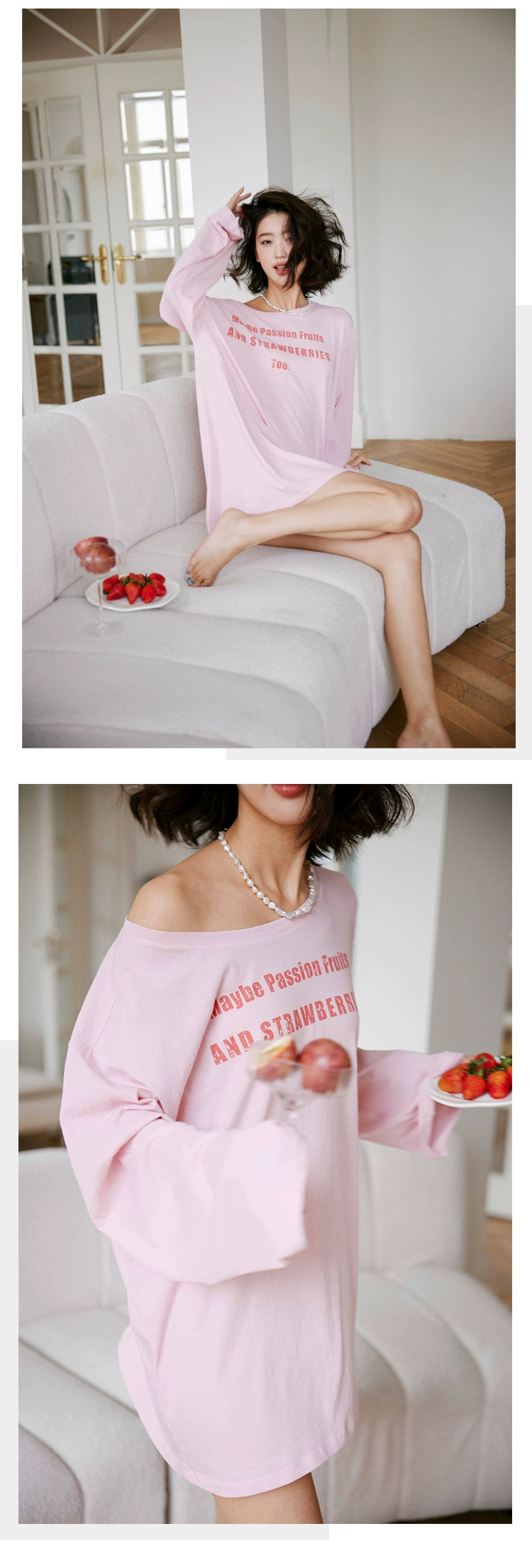 Strawberry Oversized Tee / ストロベリーオーバーサイズTシャツ