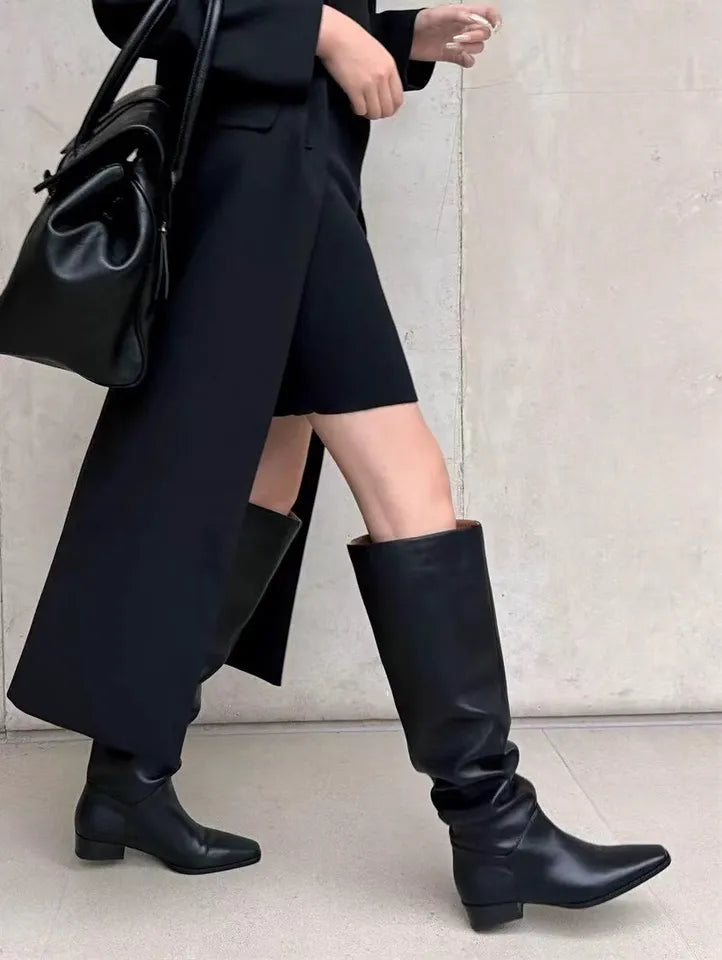 Dual Style Leather Long Boots / デュアルスタイルレザーロングブーツ