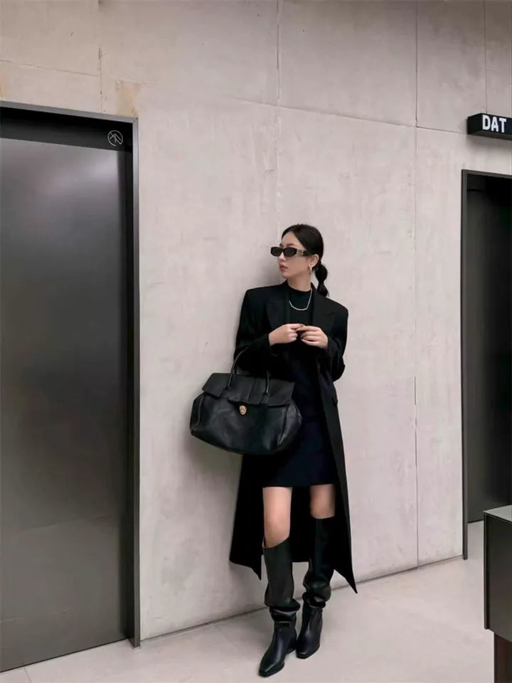 Dual Style Leather Long Boots / デュアルスタイルレザーロングブーツ