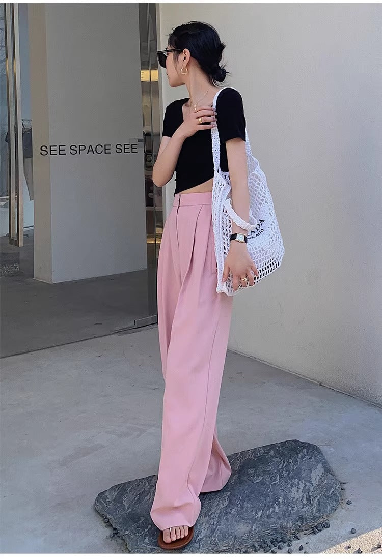 Pink Drape Slacks / ピンクドレープスラックス