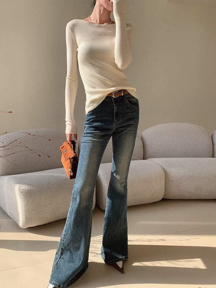 Refined Boatneck Rib Knit